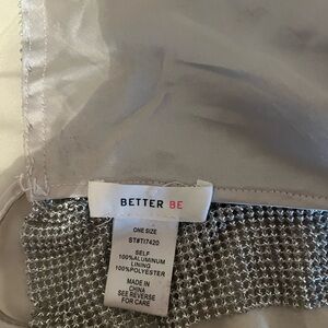 Better Be Shimmering Silver Top
